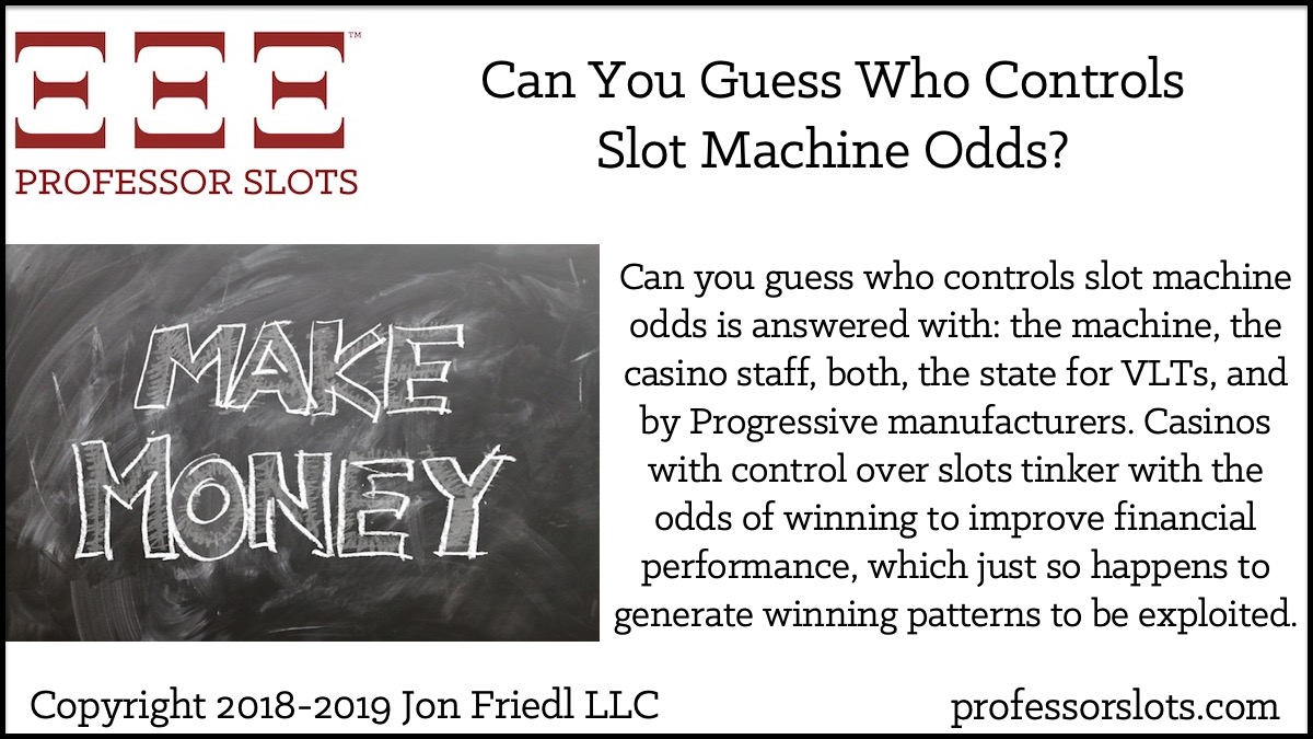 Slot machine payout odds